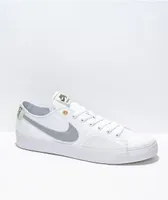 Nike SB BLZR Court DVDL White & Grey Skate Shoes