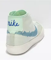 Nike SB BLZR Court Mid Green & Blue Skate Shoes