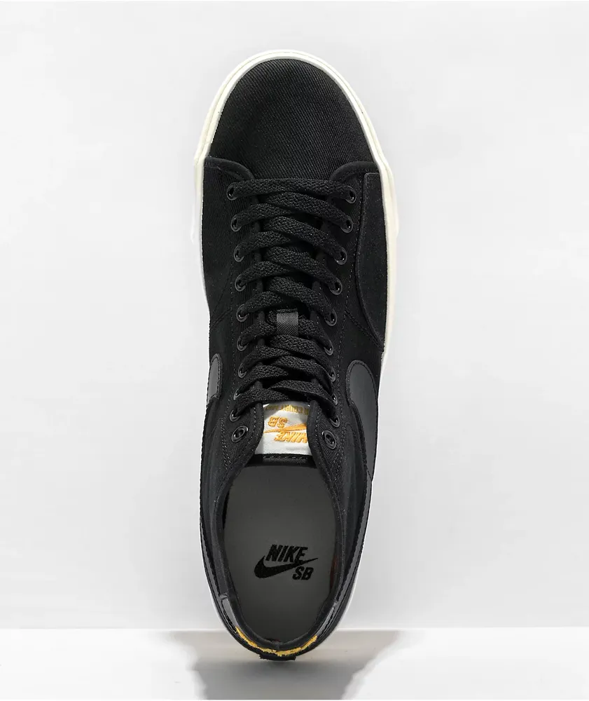 Nike SB BLZR Court Mid Premium Black & Sail Skate Shoes