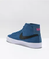 Nike SB BLZR Court Mid Premium Blue & Black Skate Shoes