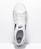 Nike SB BLZR Court Mid White & Black Skate Shoes