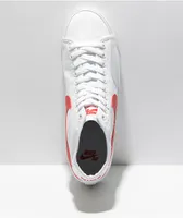 Nike SB BLZR Court Mid White & Red Skate Shoes 