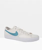 Nike SB BLZR Court Phantom & Cerulean Blue Skate Shoes