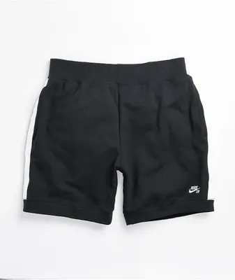 Nike SB Black & White Fleece Sweat Shorts
