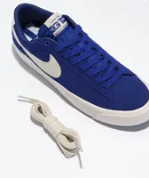 Nike SB Blazer Low GT Concord & Phantom White Skate Shoes