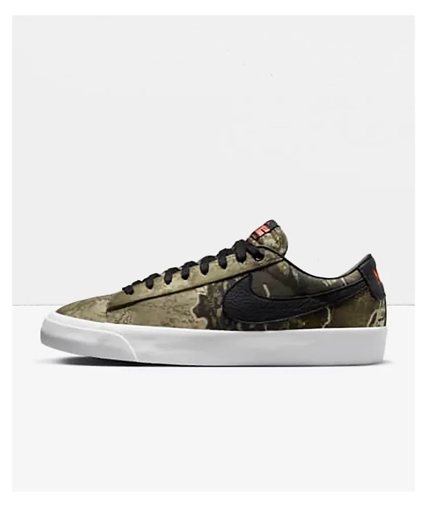 Nike SB Blazer Low GT Premium Real Tree Camo Skate Shoes