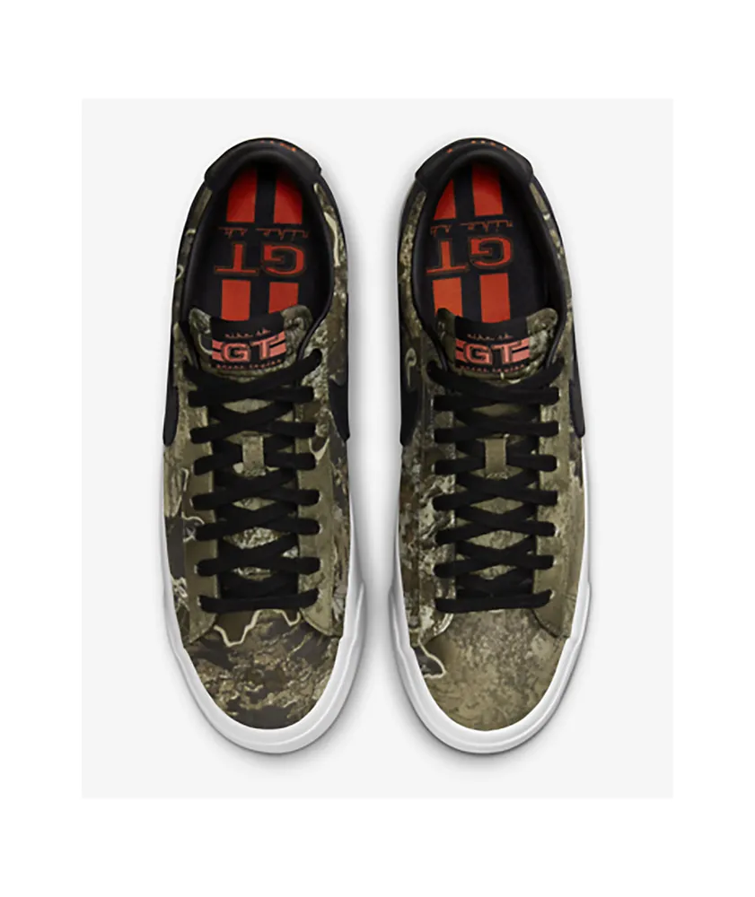 Nike SB Blazer Low GT Premium Real Tree Camo Skate Shoes