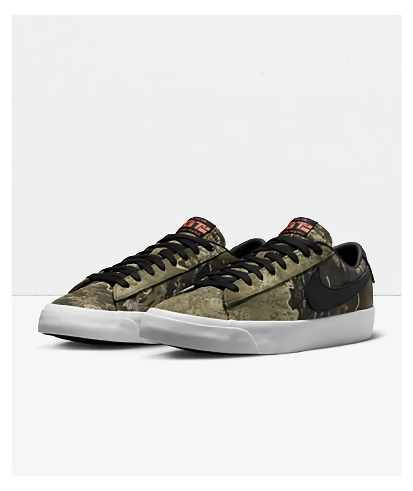 Nike SB Blazer Low GT Premium Real Tree Camo Skate Shoes