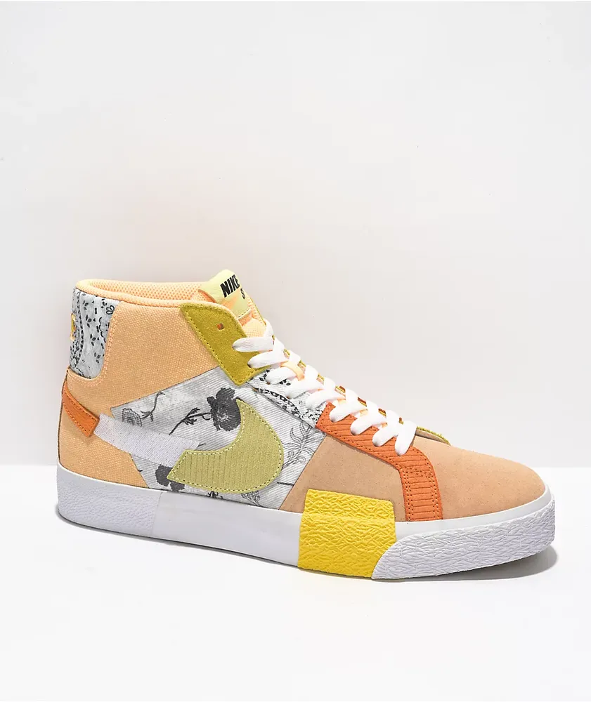 Nike SB Blazer Mid PRM Melon & Citron Skate Shoes