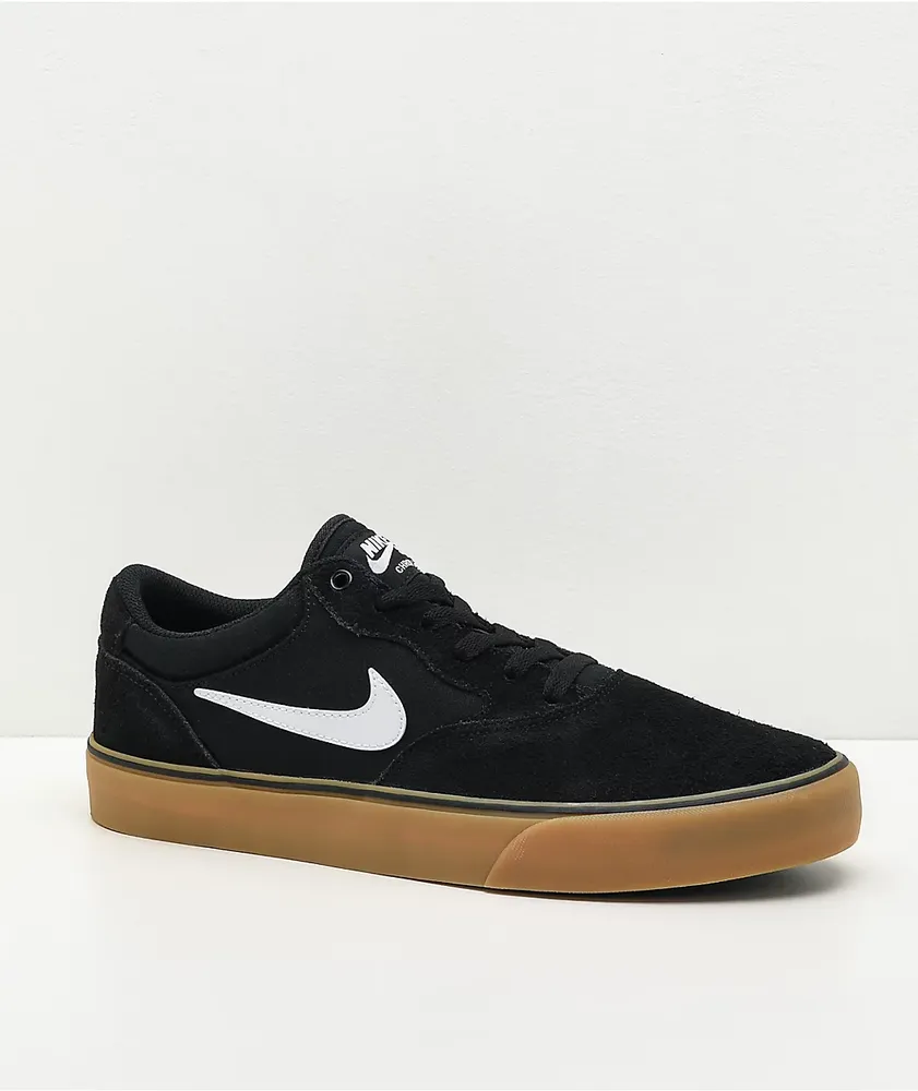 Nike SB Chron 2 Black & Gum Skate Shoes