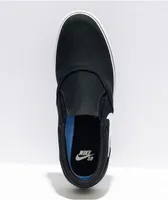 Nike SB Chron 2 Black & White Slip-On Skate Shoes