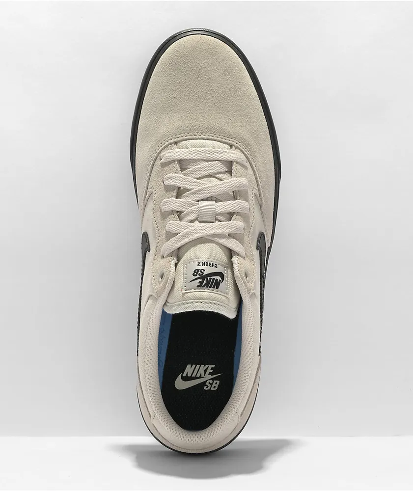 Nike SB Chron 2 Bone & Black Skate Shoes