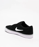 Nike SB Chron 2 Canvas Black & White Skate Shoes