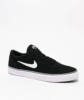 Nike SB Chron 2 Canvas Black & White Skate Shoes