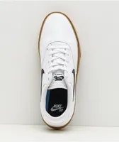 Nike SB Chron 2 White & Gum Canvas Skate Shoes