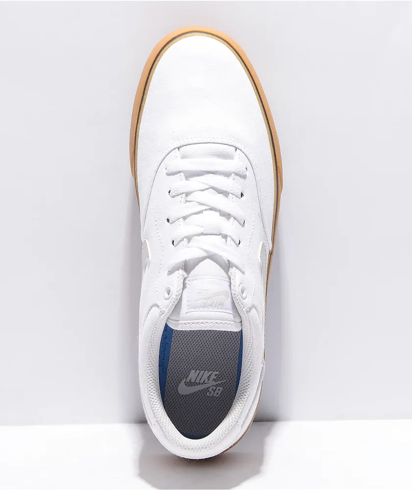 Nike SB Chron 2.0 White & Gum Skate Shoes