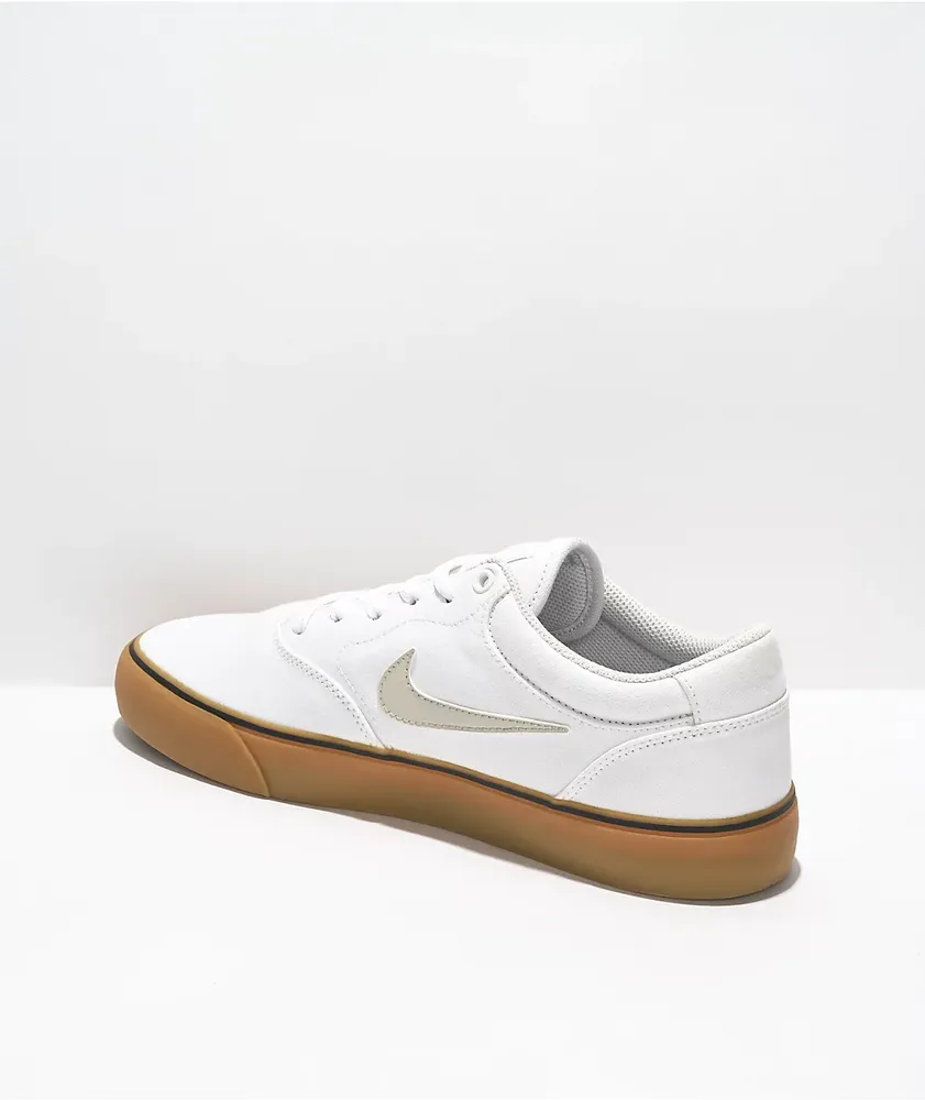 Nike SB Chron 2.0 White & Gum Skate Shoes