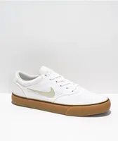 Nike SB Chron 2.0 White & Gum Skate Shoes