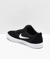 Nike SB Chron SLR Black & White Skate Shoes