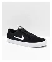 Nike SB Chron SLR Black & White Skate Shoes