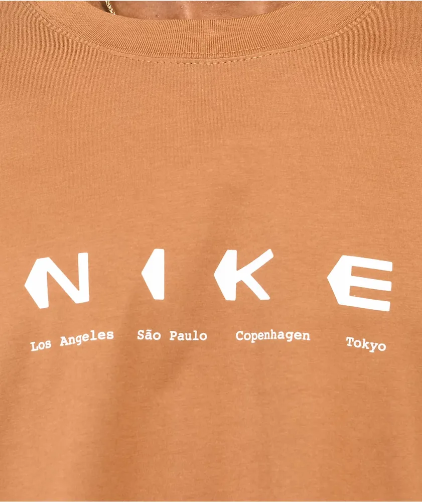 Nike SB City Info Ale Brown T-Shirt