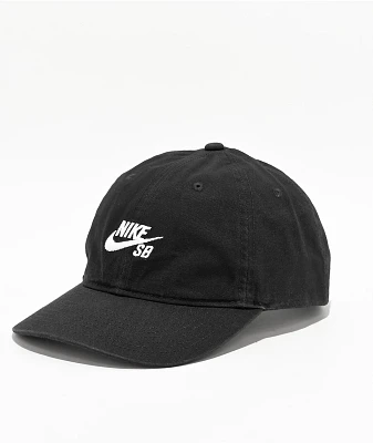 Nike SB Club Black & White Strapback Hat
