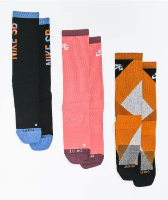 Nike SB Everyday Max Mosaic 3-Pack Crew Socks
