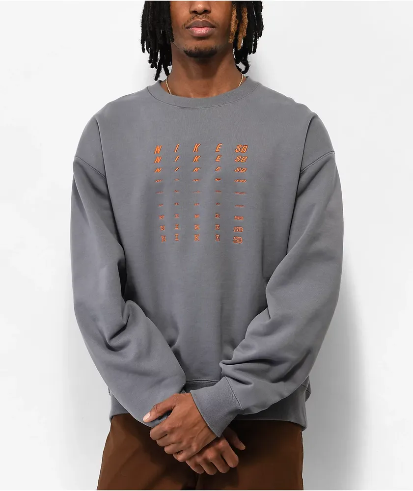 Nike SB Fade Smoke Grey Crewneck Sweatshirt