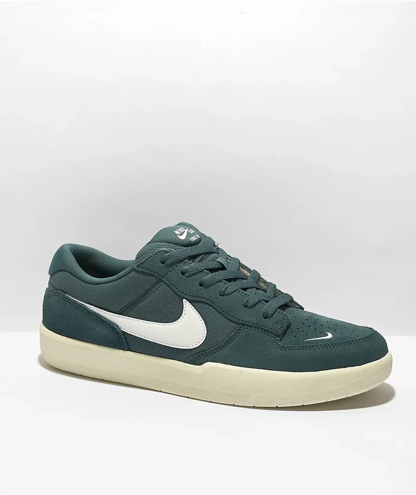 Nike SB Force 58 Ash Green & White Skate Shoes