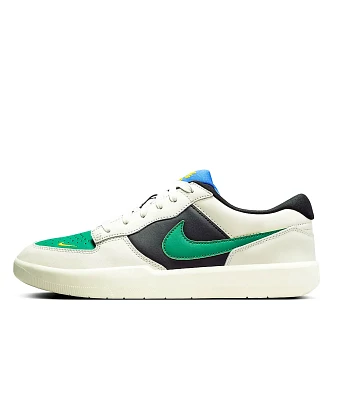 Nike SB Force 58 Bone, Black & Green Skate Shoes