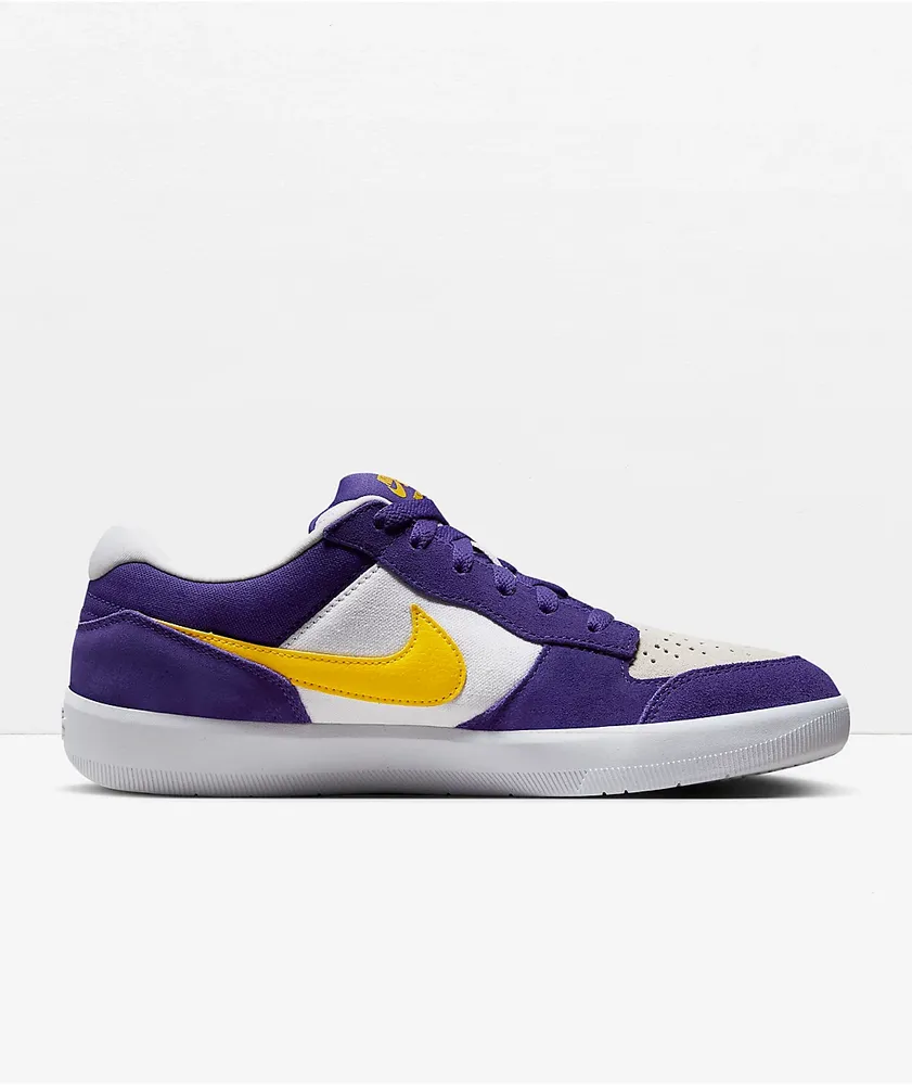 Nike SB Force 58 Court Purple & Amarillo Skate Shoes