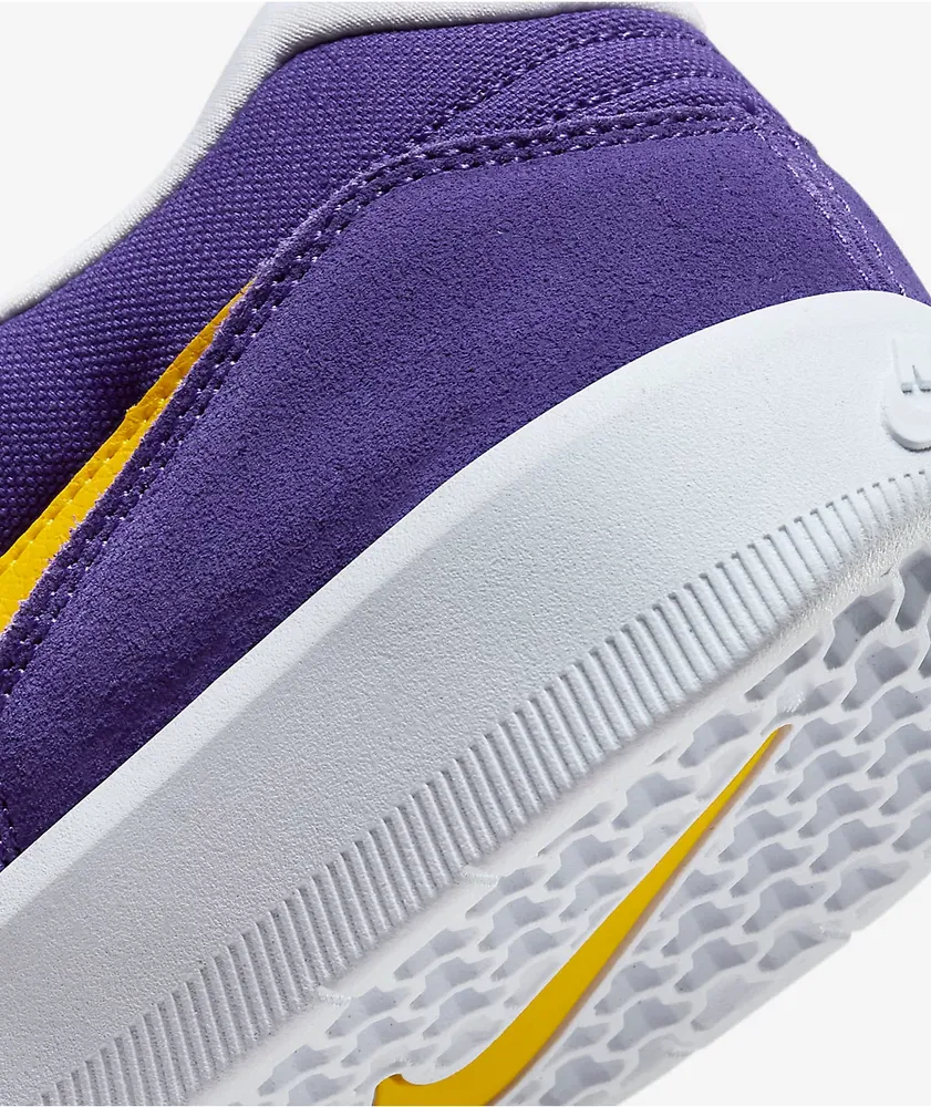 Nike SB Force 58 Court Purple & Amarillo Skate Shoes