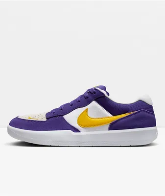 Nike SB Force 58 Court Purple & Amarillo Skate Shoes