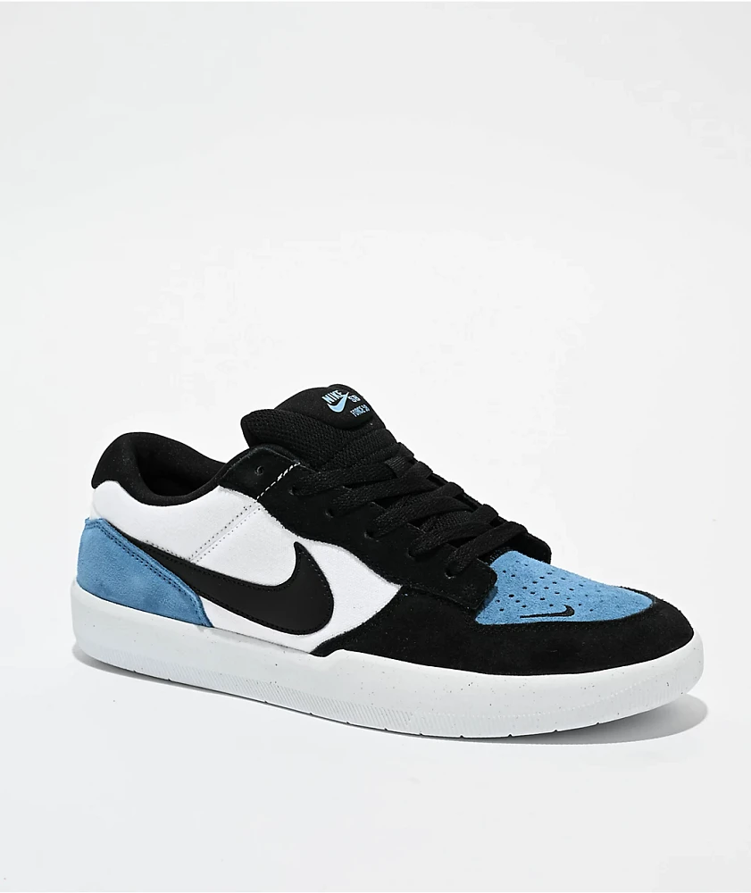 Nike SB Force 58 Dutch Blue, Black, & White Skate Shoes