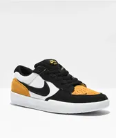 Nike SB Force 58 Gold, Black & White Skate Shoes