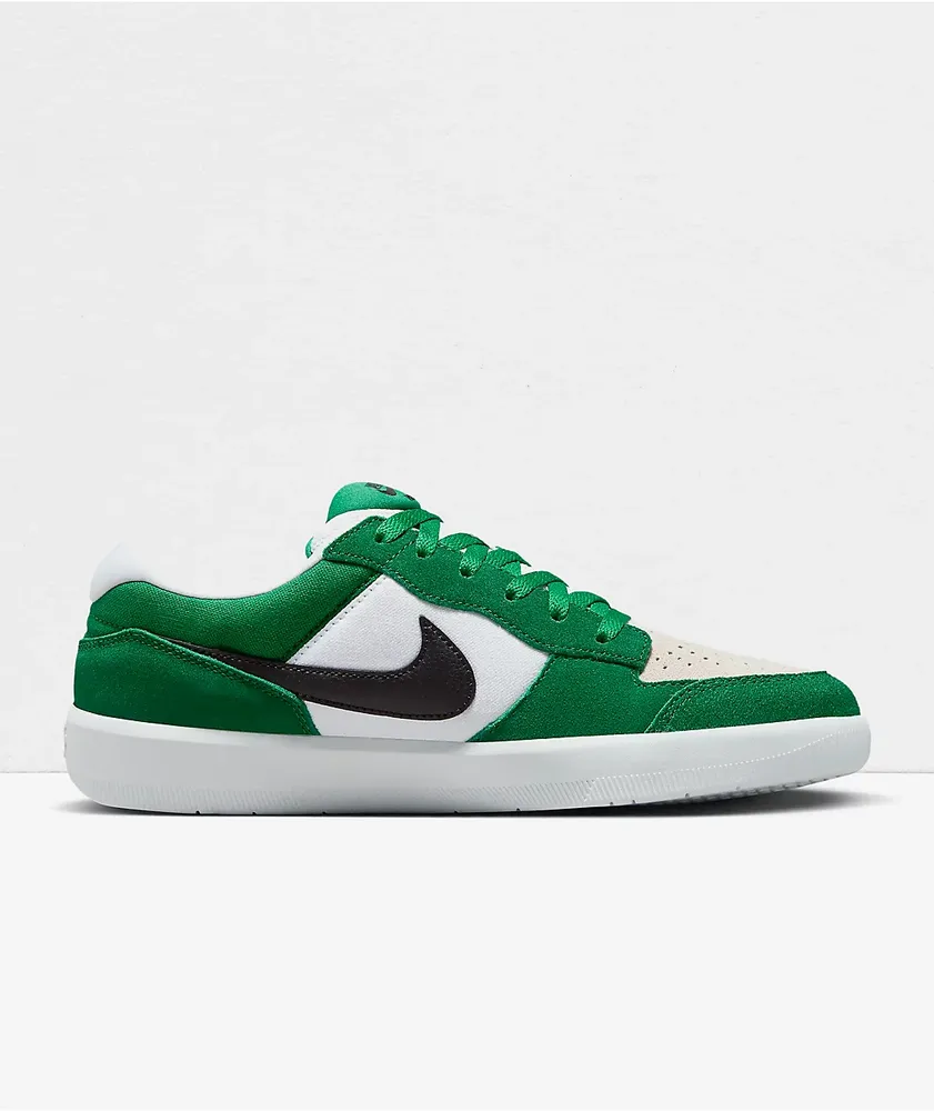 Nike SB Force 58 Pine, Black & White Skate Shoes