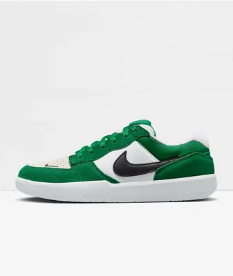 Nike SB Force 58 Pine, Black & White Skate Shoes