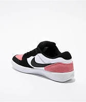 Nike SB Force 58 Pink Salt, Black & White Skate Shoes