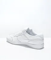 Nike SB Force 58 Premium Leather White Skate Shoes