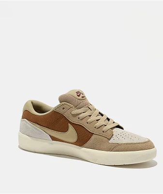 Nike SB Force 58 Tan, Beige & Brown Skate Shoes