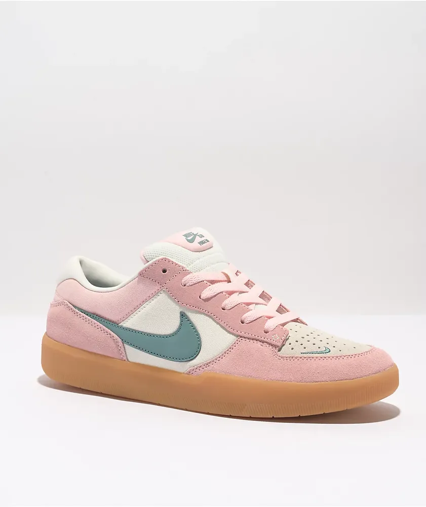 Nike SB Force 58 Teal, Gum & Pink Skate Shoes