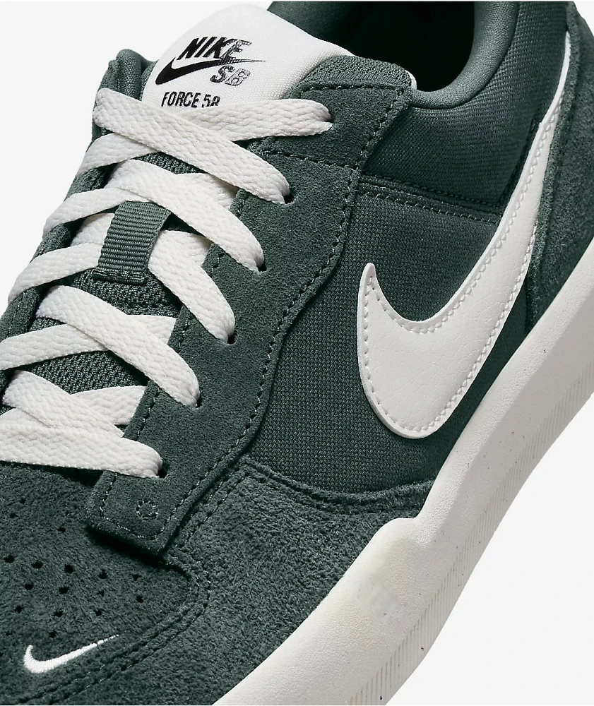 Nike SB Force 58 Vintage Green & Sail Skate Shoes