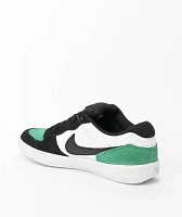 Nike SB Force 58 White, Stadium Green & Black Skate Shoes