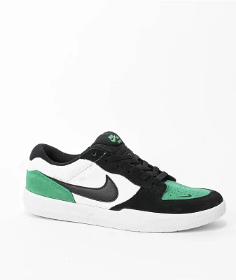 Nike SB Force 58 White, Stadium Green & Black Skate Shoes