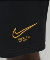 Nike SB GFX Black & Gold Sweat Shorts