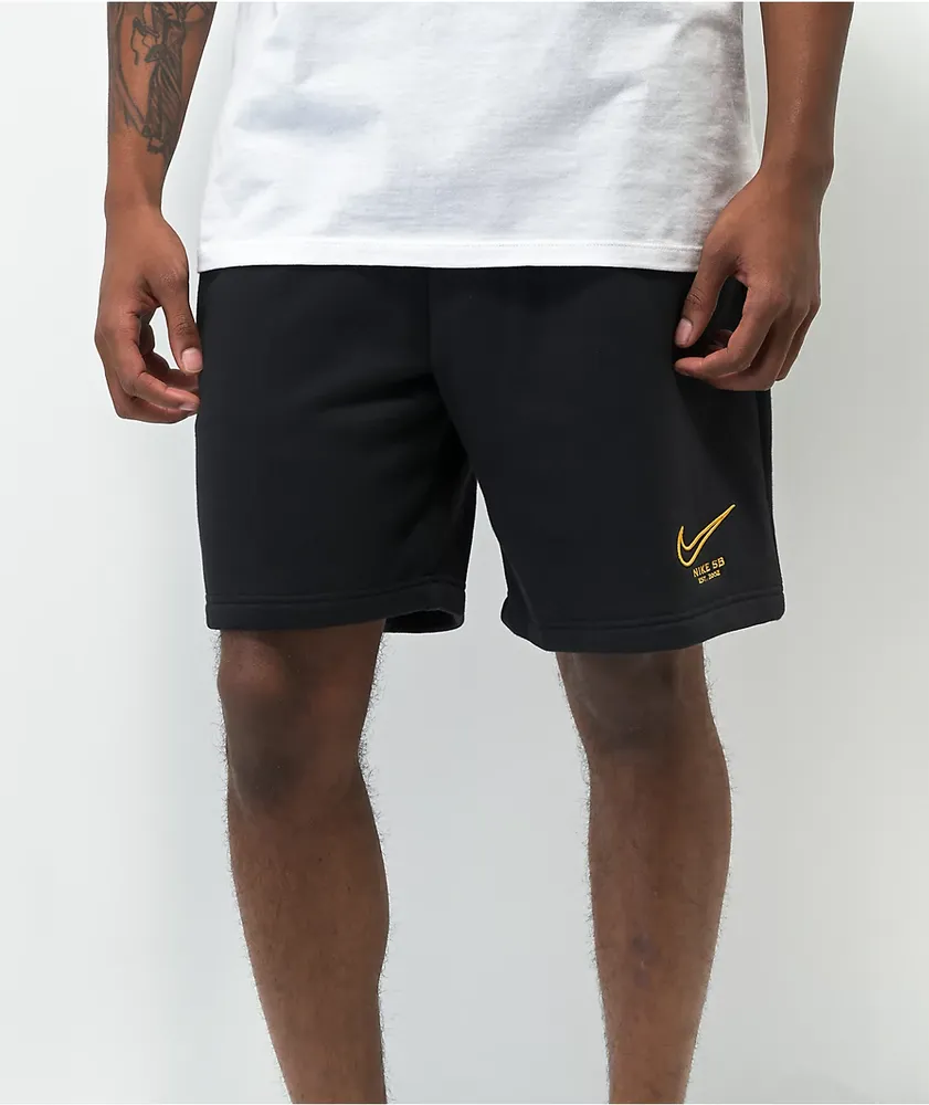 Nike SB GFX Black & Gold Sweat Shorts