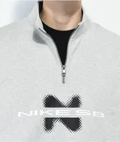 Nike SB GFX Grey Half Zip Sweater
