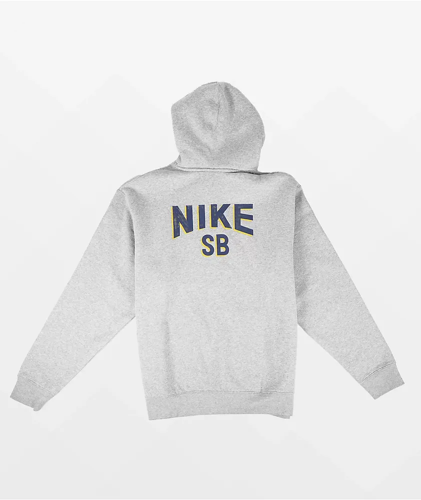 Nike SB GFX Heather Grey Hoodie