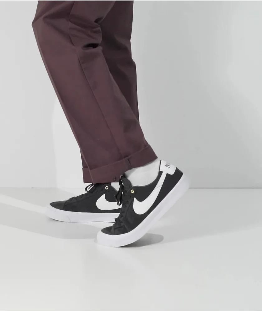 Nike SB GT Blazer Low RM Black & White Skate Shoes