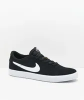 Nike SB Heritage Vulc Black & White Skate Shoes